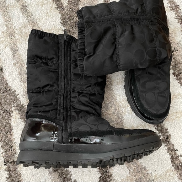 Coach Black Jordy Winter Boots - Picture 3 of 11